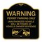 Signmission No Parking w/o Permit Warning Permit Parking Unauthorized Vehicles Alum, 18" x 18", BG-1818-23636 A-DES-BG-1818-23636 - alternate 1